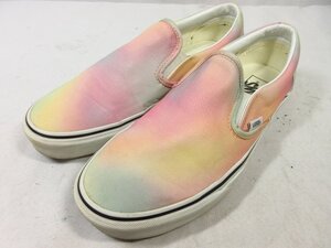 美品 【バンズ Vans】 500714 オーラシフト aura shift グラデーションカラー スリッポン 紳士靴 (メンズ) size27 ピンク系 □30MZA6419□