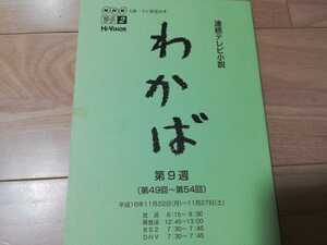 連続テレビ小説「わかば」第9週・台本　2004年放送　原田夏希　田中裕子