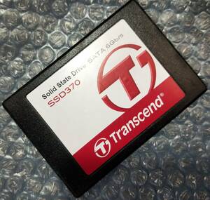 【中古パーツ】2.5 SATA SSD 1台　正常 Transcend TS64GSSD370 64GB 使用時間8256H ■SSD3114