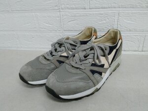 4 送料安 diadora ディアドラ シューズ 26.5㎝ 1990 HERITAGE MADE IN ITALY C7646 グレー系 スニーカー