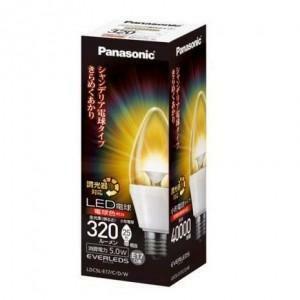 【 LDC5L-E17/C/D/W Panasonic 】E17/320lm シャンデリア電球型LED