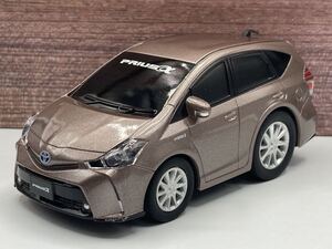 即決有★プルバックカー トヨタ TOYOTA プリウスα 40系 ブロンズ カラーサンプル ★ミニカー