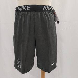 【意大利屋】ナイキ NIKE ロサンゼルス・ドジャース MLB トレーニングショーツ 黒 オーセンティック 練習着 L 大谷翔平 山本由伸 ベッツ