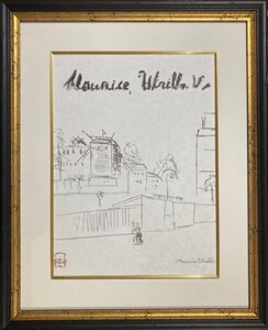 【特価】　≪　　モーリス・ユトリロ　　≫　　オリジナルリトグラフ【石版画】　　MOULIN DE LA GALETTE　　1956年　　MAURICE UTRILLO