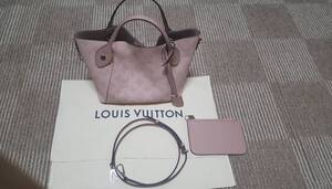 美品　送料無料　ルイ・ヴィトンLOUIS VUITTON　ヒナPM モノグラムマヒナ ハンドバッグ 2WAY　桜ピンク