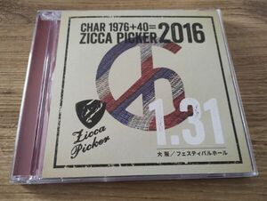 Char / チャー『ZICCA PICKER 2016 VOL.1 LIVE IN OSAKA』CD /ライヴ/大阪フェスティバルホール/2016.1.31/Pink Cloud/Psychedelix