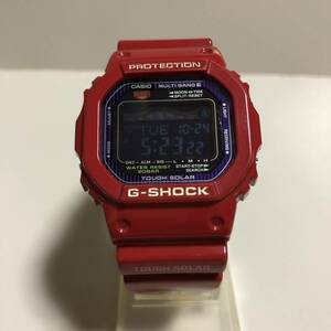 【中古】G-SHOCK GWX-5600 GWX-5600C-4JF G-LIDE レッド 電波ソーラー タフソーラー