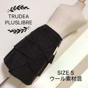 TRUDEA (PLUSLIBRE) ウール素材混 スカート