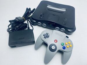 美品/ 動作品 nintendo64本体希少品 コントローラ セットンテンドー64 本体　NINTENDO64(H-92)