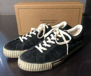 [USED] WAREHOUSE 3400 SUEDE SNEAKER BLACK 11