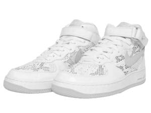 【新品・未使用】NIKE AIR FORCE 1 MID PREMIUM WHITE SNAKE (エア フォース１ミッド プレミアム ホワイトスネーク) スニーカー310277-101