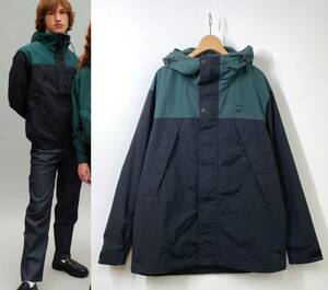 【23AW】A.P.C. × Mizuno Parka Montagne マウンテンパーカー L ブラック 黒 切替 ナイロンジャケット ロゴ 刺繍 アーペーセー ミズノ APC