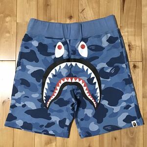 BAPE HONEYCOMB camo シャーク スウェット ハーフパンツ Sサイズ a bathing ape shark shorts エイプ ベイプ アベイシングエイプ i4575