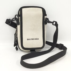 ●バレンシアガ BALENCIAGA エクスプローラー ショルダーバッグ レザー ホワイト[Jコレ]A10TA556