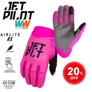 ジェットパイロット JETPILOT グローブ セール 20%オフ 送料無料 エアーライト RXグローブ ピンク M JA21301 手袋 ジェット 自転車