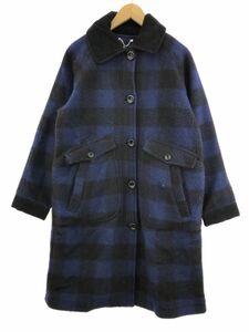 DIESEL ディーゼル チェック コート sizeS/ブルー×ブラック ◇■◎ ☆ dic5 レディース