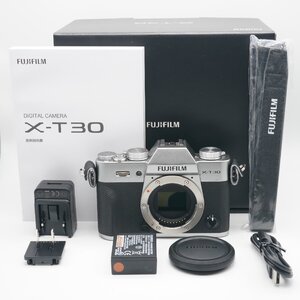 超極上 フジフイルム X-T30 ボディ シルバー シャッター回数1195回！