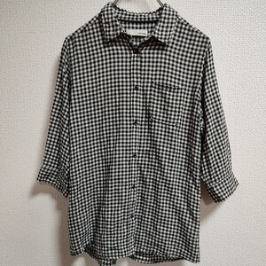 シャツ　チェック柄　レディース　SHOO・LA・RUE　チェックシャツ　Mサイズ　