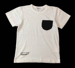 COMMEdesGARCONS POCKET コムデギャルソン AD2014 半袖Tシャツ カットソー ポケットプリント ホワイト 白 M 送料250円 (ma)