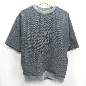 ◇ ⊂ BEAMS HEART メランジ 半袖 リブＴシャツ サイズS ダークグレー グレー メンズ E