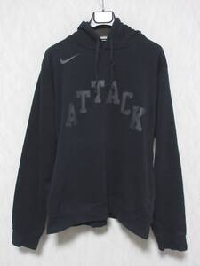 NIKE ナイキ ATTACK スウェット パーカー 392626-010 メンズ L ブラック　kn2104