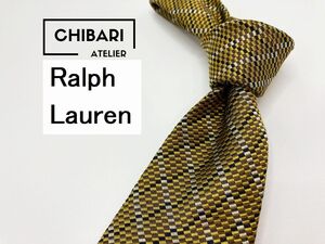 【超美品】Ralph Lauren　ラルフローレン　チェック柄 ネクタイ 3本以上 送料無料 メンズ ブラウン　1205186