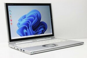 1円スタート ノートパソコン 2in1PC Windows11 WPS office搭載 Panasonic レッツノート CF-XZ6 SSD256GB メモリ8GB 第7世代 Core i5