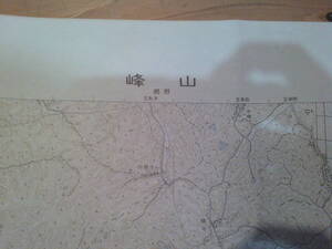 古地図　峰山　　2万5千分の1 地形図　　◆　昭和62年　◆　京都府　