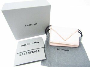 BALENCIAGA バレンシアガ 三つ折り 財布 ピンク系 (小銭入れあり)★AC25135