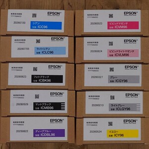 新品未開封 EPSON純正 SC-PX1VL 専用96番インク 10色全色セット ICBK96 ICMB96 ICC96 ICVM96 ICY96 ICLC96 ICVLM96 ICGY96 ICLGY96 ICDBL96