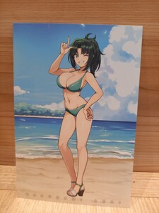 陽南杏里 ポストカード ドルフィンウェーブ ドルウェブ ソフマップ アニメガ 購入特典 ノベルティ イラストカード 公式イラスト集