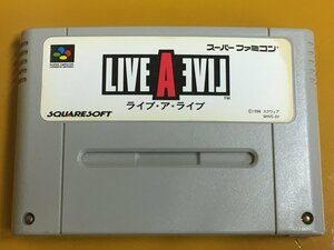 GN19-B13 SFC スーパーファミコン LIVE A LIVE ライブ・ア・ライブ 動作確認済み〇 セーブ〇