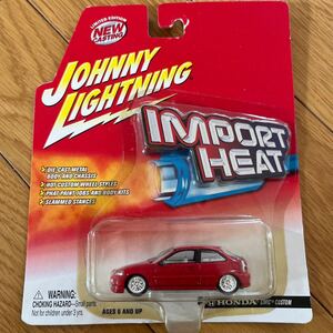 ジョニーライトニング Johnny Lightning インポートヒート Import Heat ホンダ HONDA EKシビック ハッチ スポコン USDM ワイルドスピード 3