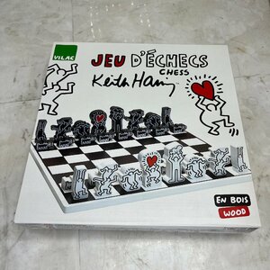 √M√ 【新品未使用 希少！】 キースヘリン Keith Haring チェスセット 知育 √Z-240734