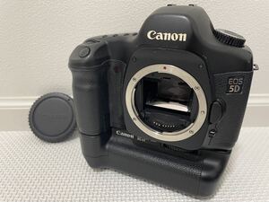 【良品・動作確認済み】Canon EOS ５D　ボディ＋Battery　Grip　BGE4