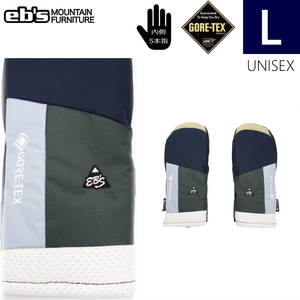 ◎24-25 ebs GAME CHANGER MITTEN カラー:NAVY GY Lサイズ エビス スキー スノーボード