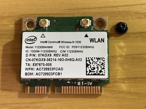 DELL VOSTRO3750 MODEL P13E サービスタグHQL7RQ1 についてた　無線LAN部品　中古 送料込