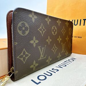 3816【極美品】LOUIS VUITTON ルイヴィトン モノグラム ポルトモネジップ ラウンドファスナー 長財布 ウォレット M61727/TH1001