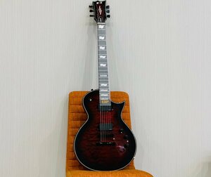 【美品・稼働未確認】ECP GUITARS E-Ⅱシリーズ EC QM FL エレキギター ギター 楽器 ソフトケース付き See Thru Black Cherry Sunburst