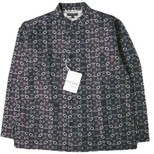 新品 Engineered Garments エンジニアードガーメンツ 19AW Dayton Shirt - Floral Jacquard デイトンシャツ S NAVY ペイズリー ジャケット