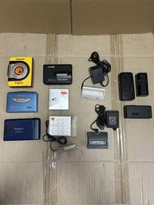 Panasonic RQ-P36/RQ-S60/RQ-S25 カセットプレーヤー、SONY/WM-FX70、SHARP/MD-DS5-S、KENWOOD/DMC-M55 MDプレーヤー、充電器