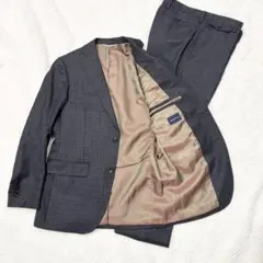 極美品 カノニコ THE SUIT COMPANY チェック　スーツ 165