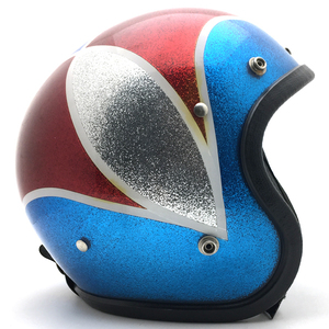 送料無料 Dead Stock 新品 BUCO ENDURO BLUE × SILVER × RED METALFLAKE 59cm/ブコエンデューロビンテージヘルメットinternational