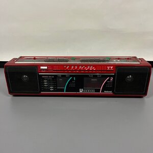 National ナショナル PANORAMAGIC EQUARIZER ダブルラジカセ RX-FW32 AM/FM 当時物 レトロ　112808w/T19（100）