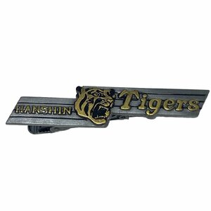 USED 阪神タイガース ネクタイピン 艶消しシルバーカラー タイピン タイバー HANSHIN Tigers メンズ スーツ 新入社員 会社 ’84 後援会