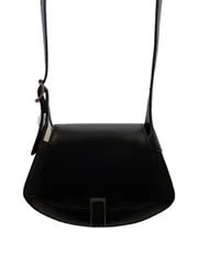 CHARLES&KEITH ショルダーバッグ レザー ブラック 無地