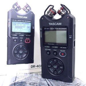 【在庫整理/同梱不可/発送のみ】1円～ 美品 TASCAM リニアPCMレコーダー DR-40X ハンディ USBオーディオインターフェース MTR IC/60