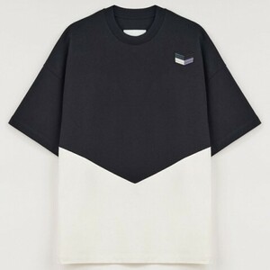 定価50600円 国内正規 JIL SANDER ワッペン 切り替え バイカラー Tシャツ KKJMNM0019 ジルサンダー S