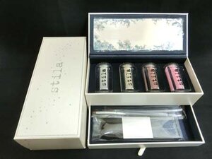 スティラ stila オール オーバー シマ― ルース パウダー 4個セット アイシャドー フェースパウダー ブラシ付 箱入り 経年保管 未使用品 ■