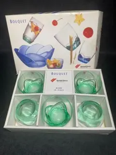 【新品/未使用】BOUQUET　Bormioli Rocco　グラス　5点